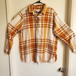 Plaid fall inspired top